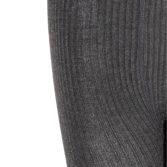 TRÏBE Comfortable Stretchy Black Full-length Footed Ribbed Tights NWT - Picture 3 of 3